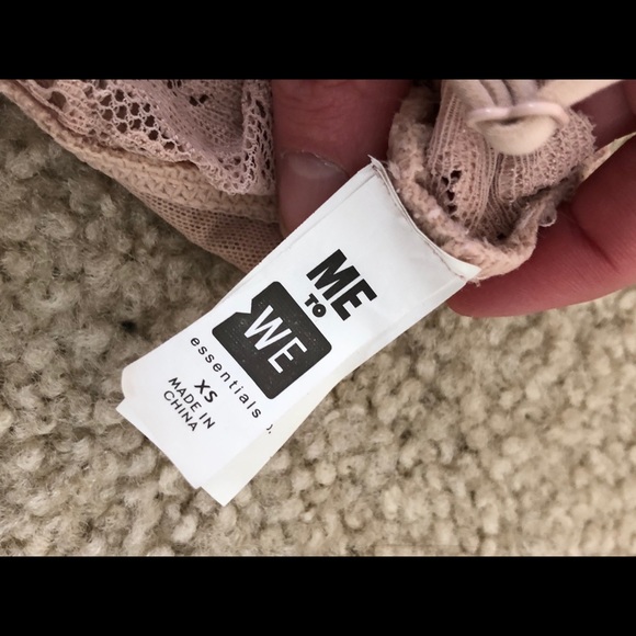 URBAN OUTFITTERS Baby Pink Lace Bralette - Picture 6 of 6